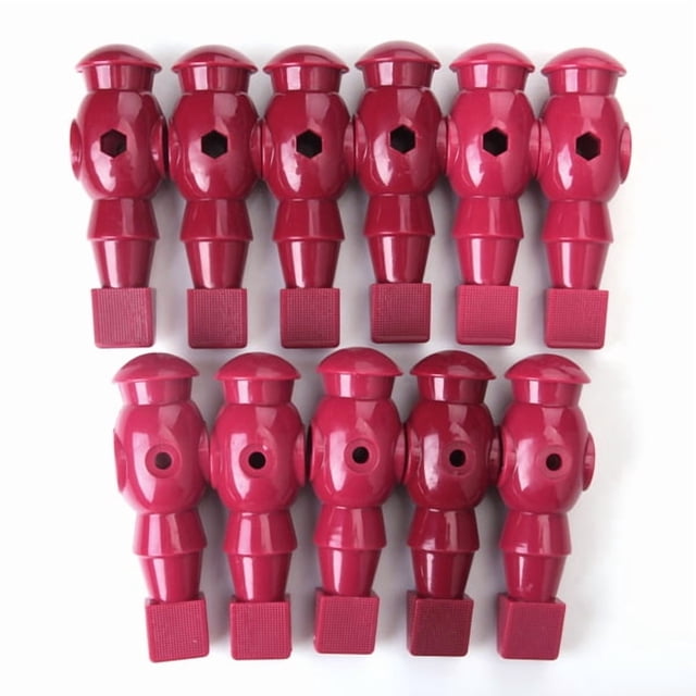 11 piezas de repuesto para jugadores de futbolín, dinamo de futbolín, piezas y accesorios. Borgoña-11pcs