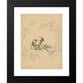 thumbnail image 2 of Albert Louis Dammouse 12x14 Black Modern Framed Museum Art Print Titled - Design for Board of the Model "Square" with a Suckling Goat (C. 1875 - C. 1880), 2 of 5