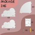 thumbnail image 5 of 3pcs White Shelves Cloud Floating Corner Shelves Cloud Corner Wall Shelves, 5 of 8