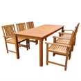 thumbnail image 1 of vidaXL 7 Piece Outdoor Dining Set Solid Acacia Wood, 1 of 5