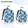 thumbnail image 2 of Casual Canvas Backpack Without Interlayer Large Capacity Stick Bag Design For Outdoor Shopping Office Outdoor Sports Argyle Plaid Lightskyblue_49288_2 Small, 2 of 7