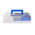 thumbnail image 2 of Visland Fishing Lure Box with Portable Handle Double Layers Multi-Compartments Transparent Waterproof Fishing Baits Small Accessories Organizer Case Fishing Supplies, 2 of 7