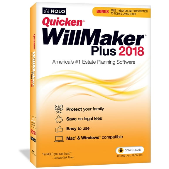 Quicken WillMaker 2018 Mac ESD (Digital Download)