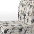 thumbnail image 4 of Designart "Zen In Neutre Tropics II" Chaise d'Appoint Tropicale Blanche Rembourrée - Fauteuil Tropical pour Salon, 4 of 7
