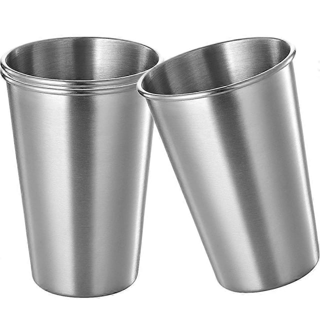 Stainless Steel Water Cups for Restaurant Use Silver Rust-Resistant 3Pcs