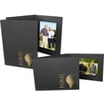 thumbnail image 2 of (25 pack) Golf FORE  gold-foil design on 6x4 black cardboard photo folder - 4x6, 2 of 2