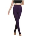 thumbnail image 3 of UJNDER Women's Thermal Winter Leggings Seamless Lined Thick Velvet Warm Comfortable Pants Purple Free Size, 3 of 4