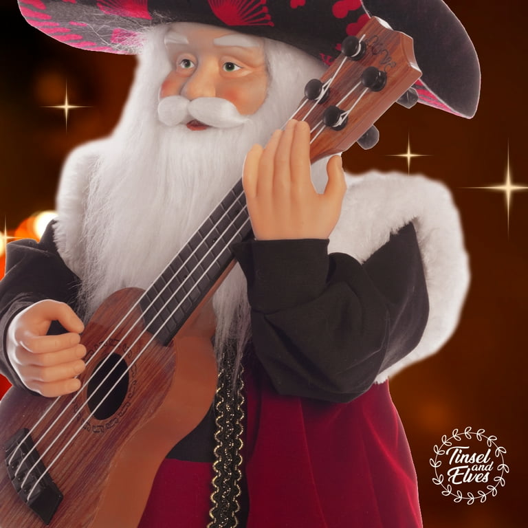 Christmas Decor Mariachi Santa 18 Inch, Mexican Santa Claus
