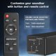 thumbnail image 5 of Barra de sonido Dolby Digital de 2.0 canales - Altavoz de cine en casa Bluetooth con HDMI ARC, óptico, auxiliar para Smart TV, juegos, PC y proyector, barra de altavoz compacta con sonido envolvente 3, 5 of 5