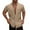 Khaki, variant on Men Shirts Summer Man Beach Refreshing Casual Short Sleeve Loose Fit Button Down Top