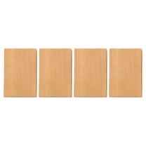 PAMINGONO Wood Blocks Khaki 4Pcs 2.36X1.57X0.47in