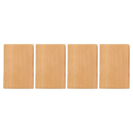 PAMINGONO Wood Blocks Khaki 4Pcs 2.36X1.57X0.47in