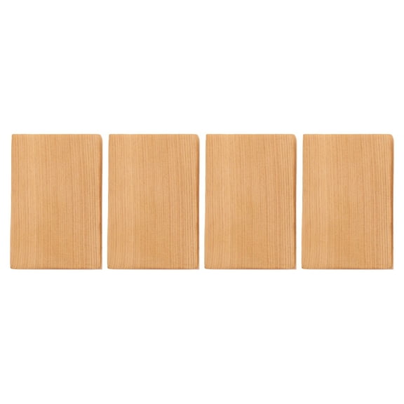 PAMINGONO Wood Blocks Khaki 4Pcs 2.36X1.57X0.47in