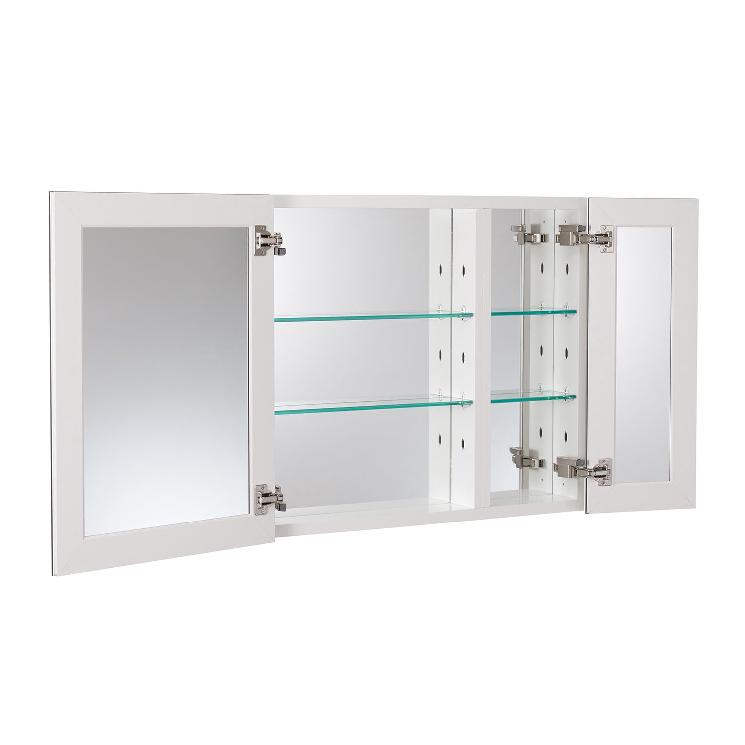 Foremost Foremost Metal Double Door Med Cab 30" x 26" Beveled Mirror in White
