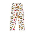 thumbnail image 4 of Sigee Fast Food Print Men's Pajama Pants - Soft Lounge Sleep Bottoms with Elastic Waistband and Pockets-Small, 4 of 9