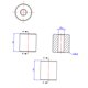 thumbnail image 4 of Piezas de impresora 3D 4 tuercas de nivelación de giro manual de aluminio rojo mejorado con 4 p CACAGOO Tuerca niveladora, 4 of 7