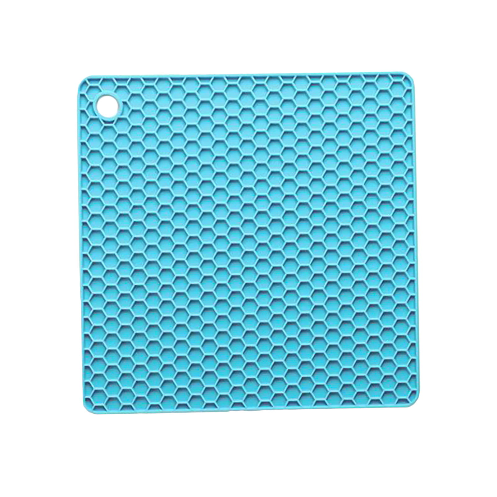 Silicone Pot Coaster Blue Trivet Mats Heatproof Pot Pads Non Slip Blue Colour 