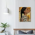 thumbnail image 4 of Chilfamy Framed Black Women Girl Wall Art Teen Black Girl Pictures Black Girl Inspirational Poster African American Wall Art for Black Girls Bedroom Wall Decor Ready to Hang 16x20 in/12x16 in, 4 of 5