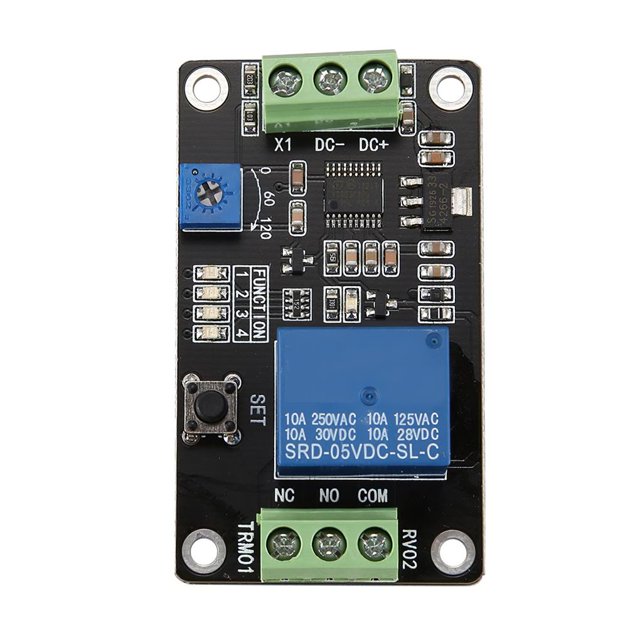 Relé De Retardo De Tiempo Para Automóvil De 12 V Tablero De Control De Retardo Práctico Interruptor De Control De Temporizador De Ciclo De Retardo Ajustable Con Cuatro Funciones Función Anti-Reversa Noticed VI006416-00