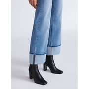Sofia by Sofia Vergara Women's and Women's Plus Margot Wide Crop Super High Rise Jeans, 27 Inseam, Sizes 0-28