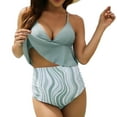 thumbnail image 2 of Happy Date Women Maternity Bikini High Waist String Floral Two Piece Pregnancy Swimwear, 2 of 8