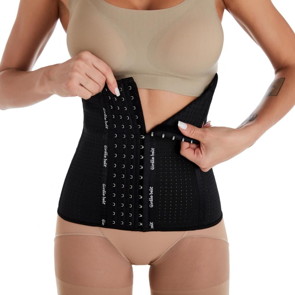 Plus Size Shapers Lower Belly Flat Workout Girdle Slimming Belt Waist  Trainer With Holes Perforated Laetx Corset For Women