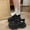 Black, variant on Women's Height-Increasing Sneakers with Thick-Soled Lift - Korean Style Low-Top Lace-Up Breathable Mesh & Upper, Cushioned Sole for Height - Casual Sneakers for Spring 2025, Women Shoes