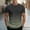 Green, variant on Men's Fashion Striped Athletic Tee (M-3XL), Short Sleeve Gradient Casual Round Neck Performance Top Red Size XL