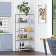 thumbnail image 5 of Tcbosik 5-Tier Heavy Duty Wire Shelving Unit, Adjustable Storage Rack for Home Office School, Silver, 5 of 9