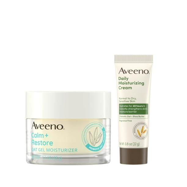 Paquete hidratante Aveeno Calm + Restore Oat Gel 50 ml x2