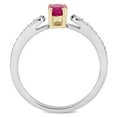 thumbnail image 4 of Everly Women's Ruby 10k Two-tone Gold Ring, 4 of 7