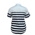 thumbnail image 5 of BUIGTTKLOP Women Shirts for Work,Short Sleeve Summer Golf Tops Button Basic Striped Shirts Casual Collared Dressy Blouses, 5 of 6