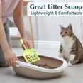 thumbnail image 5 of Pala de basura de plástico para gatos, pala de cubo de basura para gatos, pala de tamiz para mascotas, herramienta de limpieza de basura, 3 uds., 5 of 5