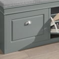 thumbnail image 4 of SoBuy FSR64-HG , Banc à Chaussures d'Entrée, Meuble à Chaussures avec Tiroir Basculant et Coussin de Siège Gris, 4 of 7