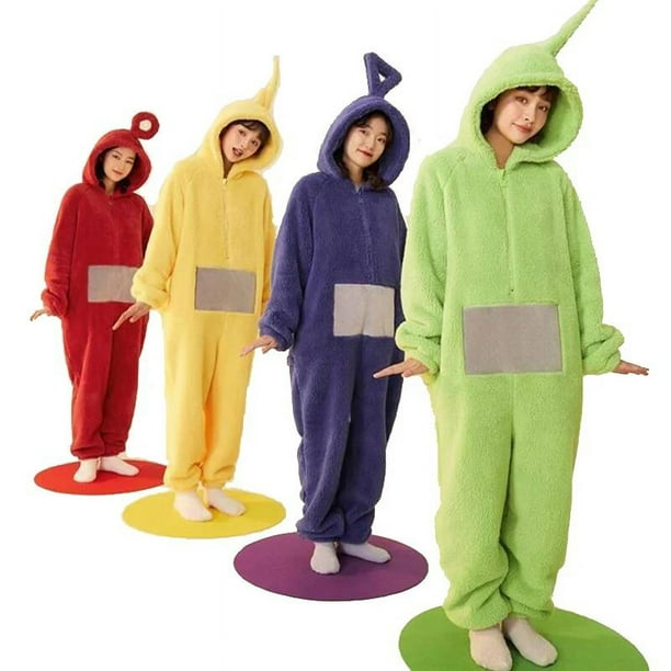 Pijama de felpa de cuerpo entero para mujer traje de Cosplay de dibujos animados Kigurumi ropa de casa de Navidad regalo de fiesta de Halloween