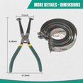 thumbnail image 4 of Compresor de aros de pistón MR CARTOOL, 14 piezas, 62-145 mm, 4 of 8