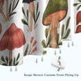 thumbnail image 6 of Colorful Mushroom Leaf White Pattern Shower Curtain 36"x72" ,Bathroom Decorative Shower Curtains Set with 12 Hooks,Modern Waterproof Washable Shower Curtain, 6 of 6