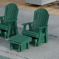 thumbnail image 3 of Wildridge Heritage Gliding Footrest, Turf Green - Outdoor Weather Resistant HDPE Ottoman for Adirondack Chair, 3 of 4