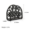 thumbnail image 2 of Cast Iron Fleur De Lis Napkin Holder, Black, 2 of 2