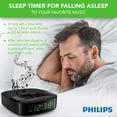 thumbnail image 6 of PHILIPS Digital Alarm Clock Radio W FM Radio, Battery Backup (Batteries not Included), 6 of 9