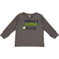 thumbnail image 3 of Inktastic Uncles Little Caddy with Golf Club and Ball Boys or Girls Long Sleeve Toddler T-Shirt, 3 of 5