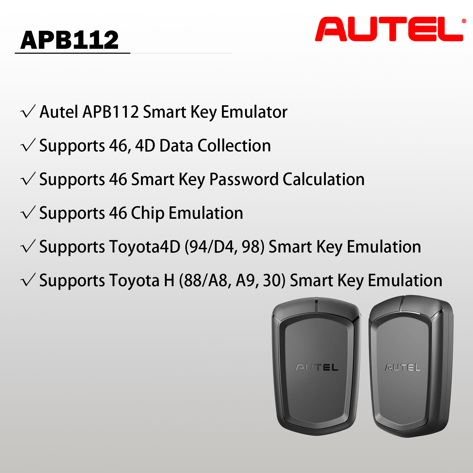 Autel APB112 Simulatore Chiave Intelligente Per IM508, IM608, XP400 - Diagnosi E Decodifica Chip Auto