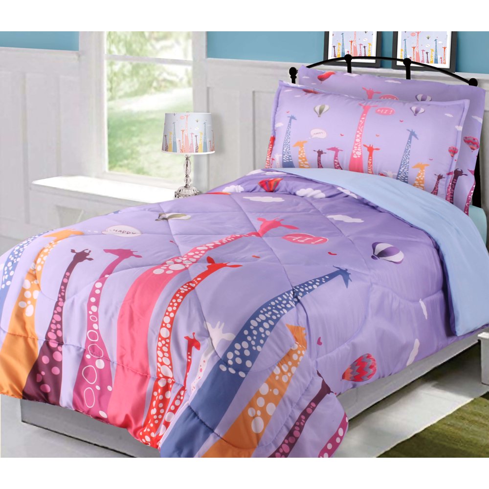 Golden Quality Bedding Twin Kids Comforter/Coverlet Set Printed Design