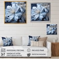 thumbnail image 4 of Designart "Simplified Bouquet Splendor II" Rhododendron Floater Framed Wall Art Living Room, 4 of 5