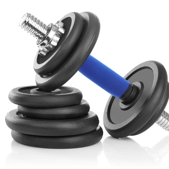 BESTYASH 2Pcs Polyester Anti Slip Barbell Pad Set Gym Training Accessory Blue