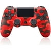 PS4 Controller Compatible with PS 4/Slim/Pro,with Dual Vibration Game Joystick - Camouflage red