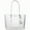 Optic White, variant on Jet Set Travel Saffiano Leather Small Top zip Shoulder Tote - Black