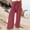 Wine, variant on Tittly Wide Leg Pants Woman Baggy Pants Linen Pants Women Summer Wide Leg Pants Drawstring Elastic Waist Pants High Waisted Pants Casual Beach Trousers Comfy Pants Women Sweatpants Women AG L