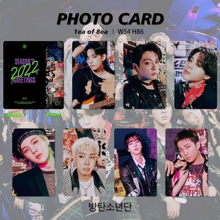 DraggmePartty 8pcs BTS 2022 SEASON'S GREETINGS cards