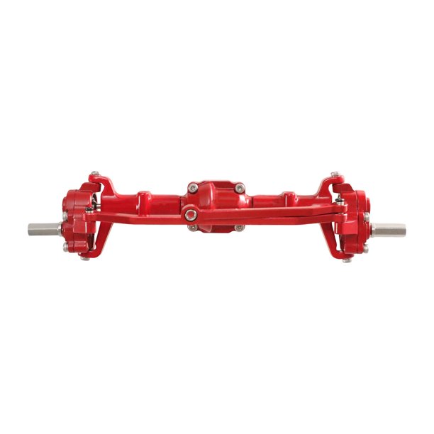Carcasa del eje delantero RC, puerta del eje metálica, puente, pieza para coche RC 99S D96 1/12 Hobby Rojo